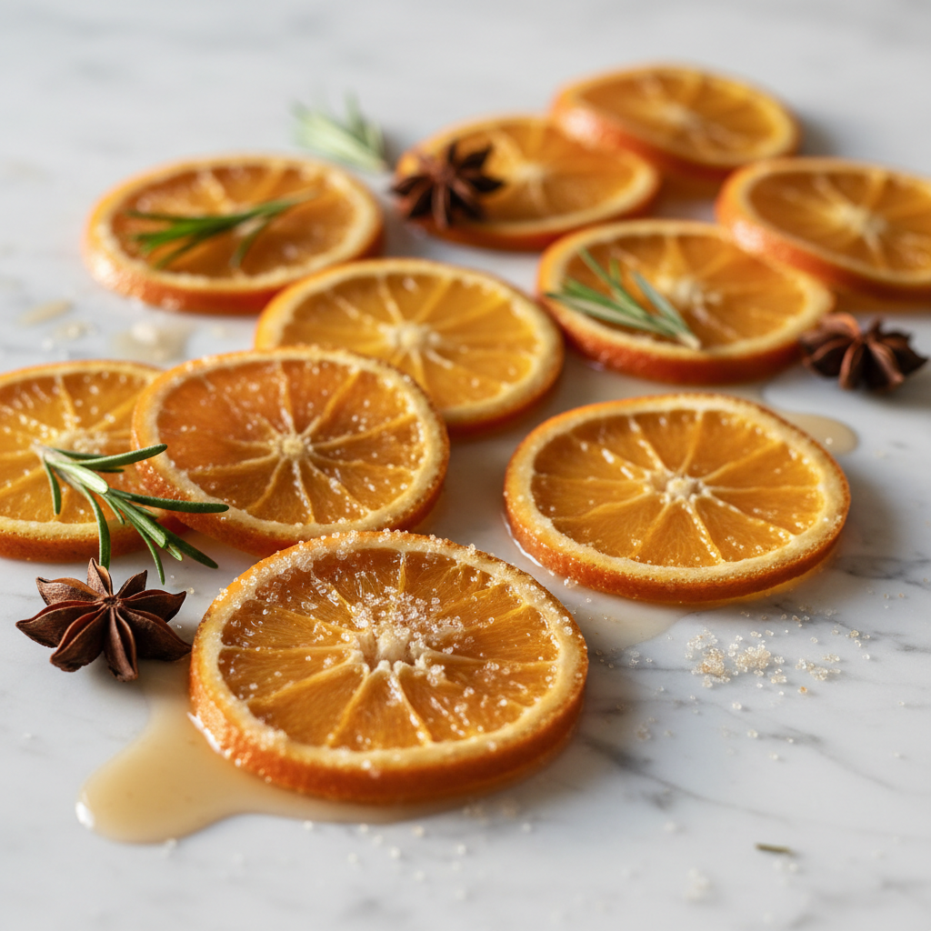 Naranjas confitadas naturales